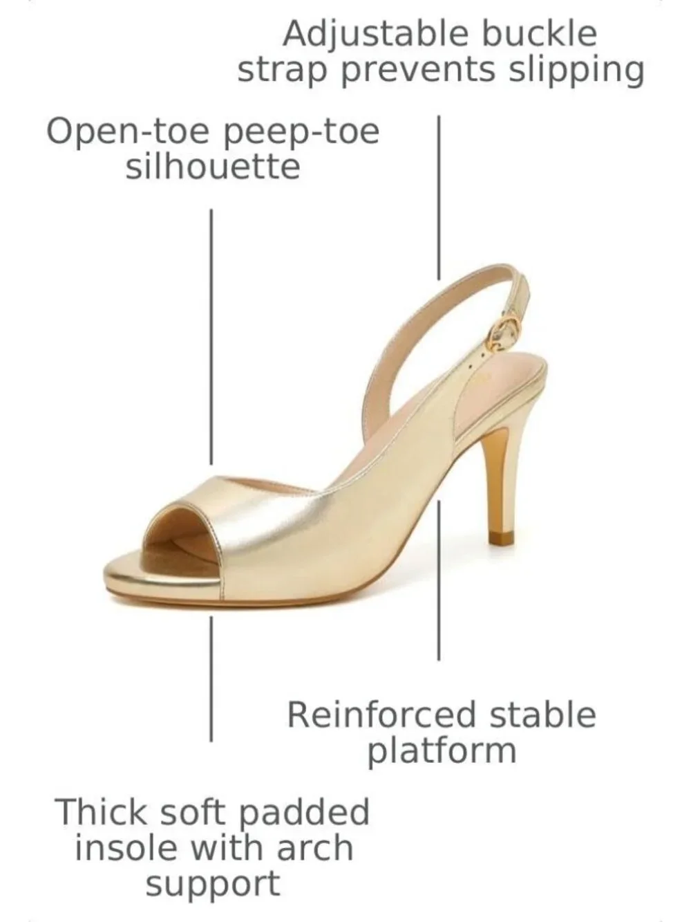 N/A slingback kitten